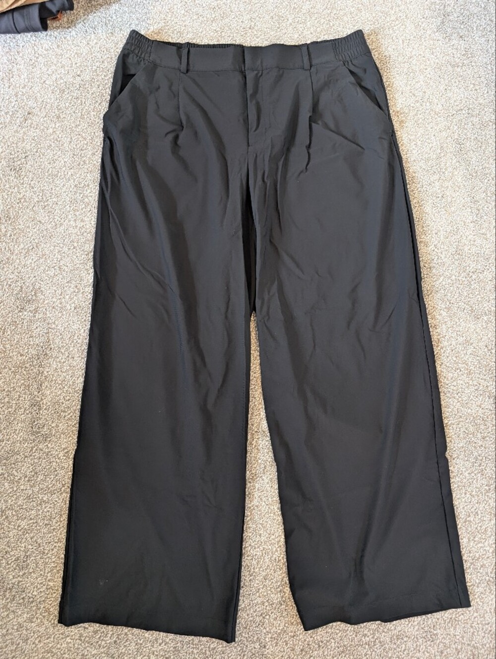 Old Navy Sleek Tech High Rise Black Pants Large Petite